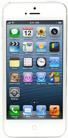 Смартфон Apple iPhone 5 32Gb White & Silver - Новоуральск